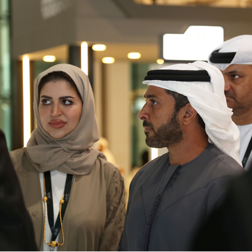 Abdulaziz bin Humaid Al Nuaimi visits Ajman Government Stand at GITEX